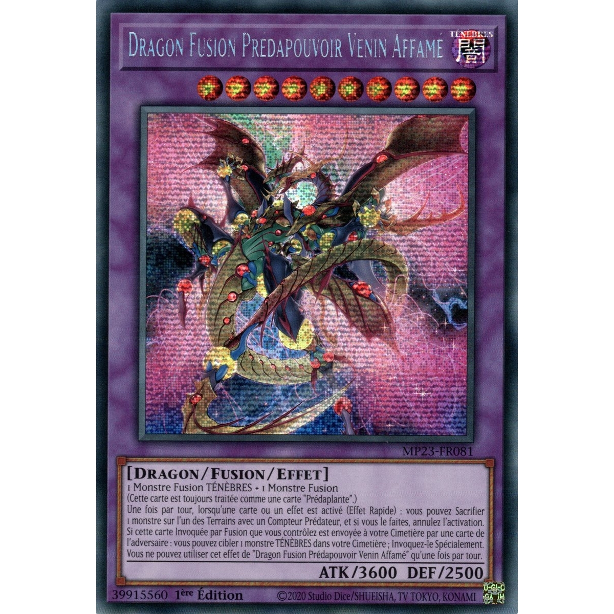 Dragon Fusion Prédapouvoir Venin Affamé MP23-FR081