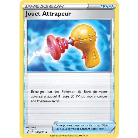 Carte Jouet Attrapeur - Peu commune (Brillante) de Pokémon Épée et Bouclier Évolution Céleste 163/203