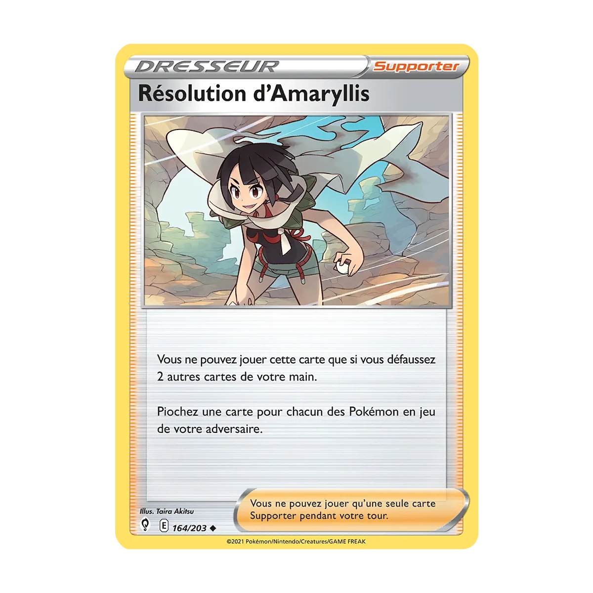 Résolution d'Amaryllis 164/203 : Joyau Peu commune (Brillante) de l'extension Pokémon Épée et Bouclier Évolution Céleste