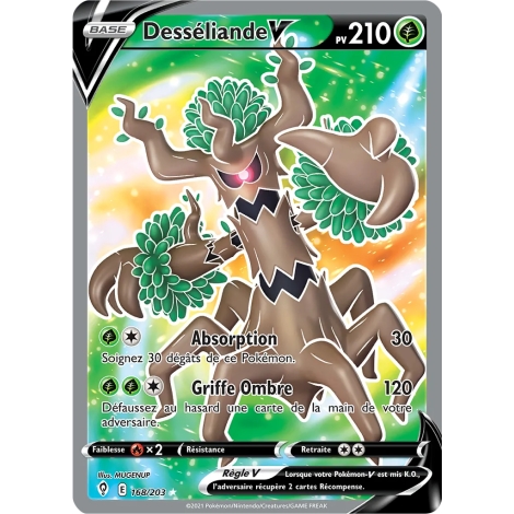 Carte Desséliande - Ultra rare de Pokémon Épée et Bouclier Évolution Céleste 168/203