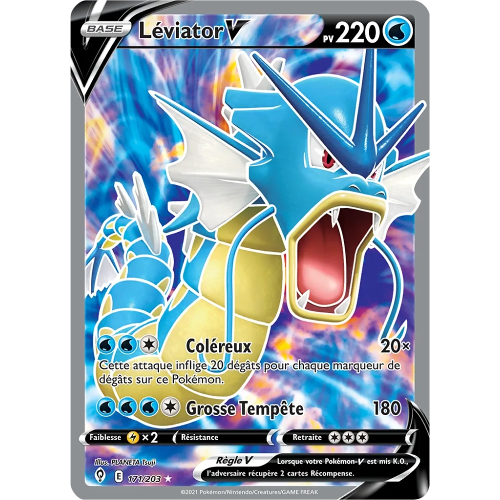 Léviator 171/203 : Joyau Ultra rare de l'extension Pokémon Épée et Bouclier Évolution Céleste