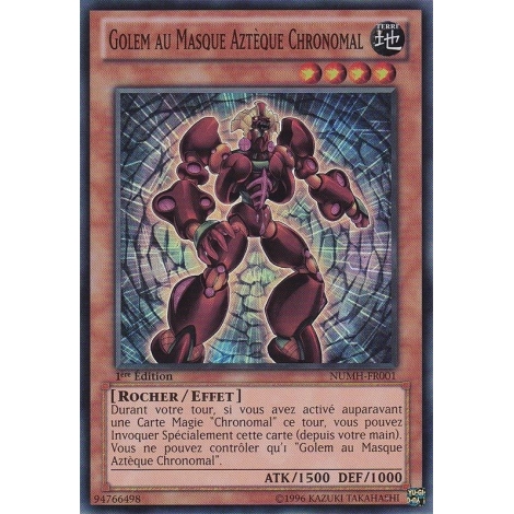 Golem au Masque Aztèque Chronomal NUMH-FR001