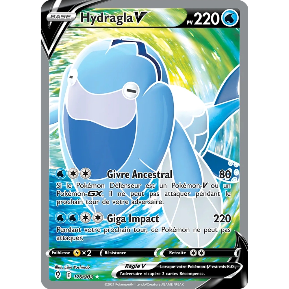 Carte Hydragla - Ultra rare de Pokémon Épée et Bouclier Évolution Céleste 176/203