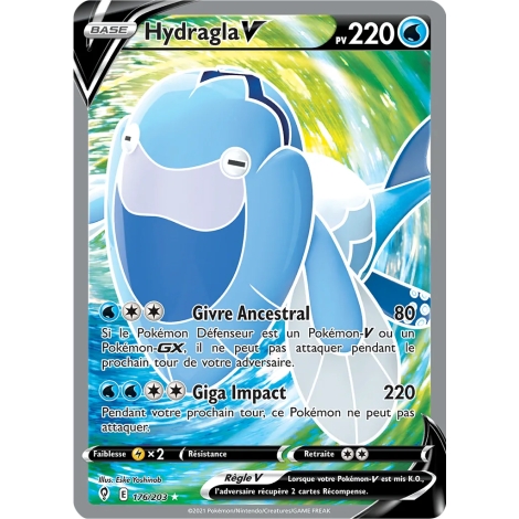 Carte Hydragla - Ultra rare de Pokémon Épée et Bouclier Évolution Céleste 176/203