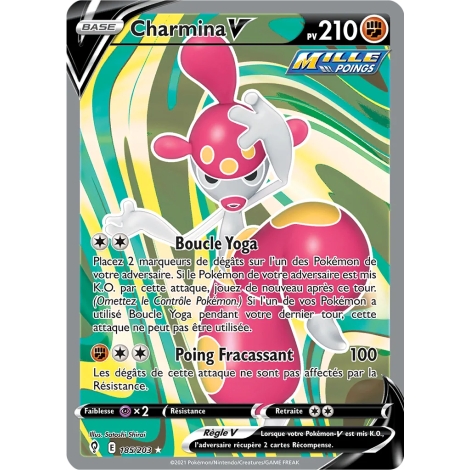 Charmina 185/203 : Joyau Ultra rare de l'extension Pokémon Épée et Bouclier Évolution Céleste