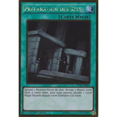 Préparation des Rites PGL2-FR054