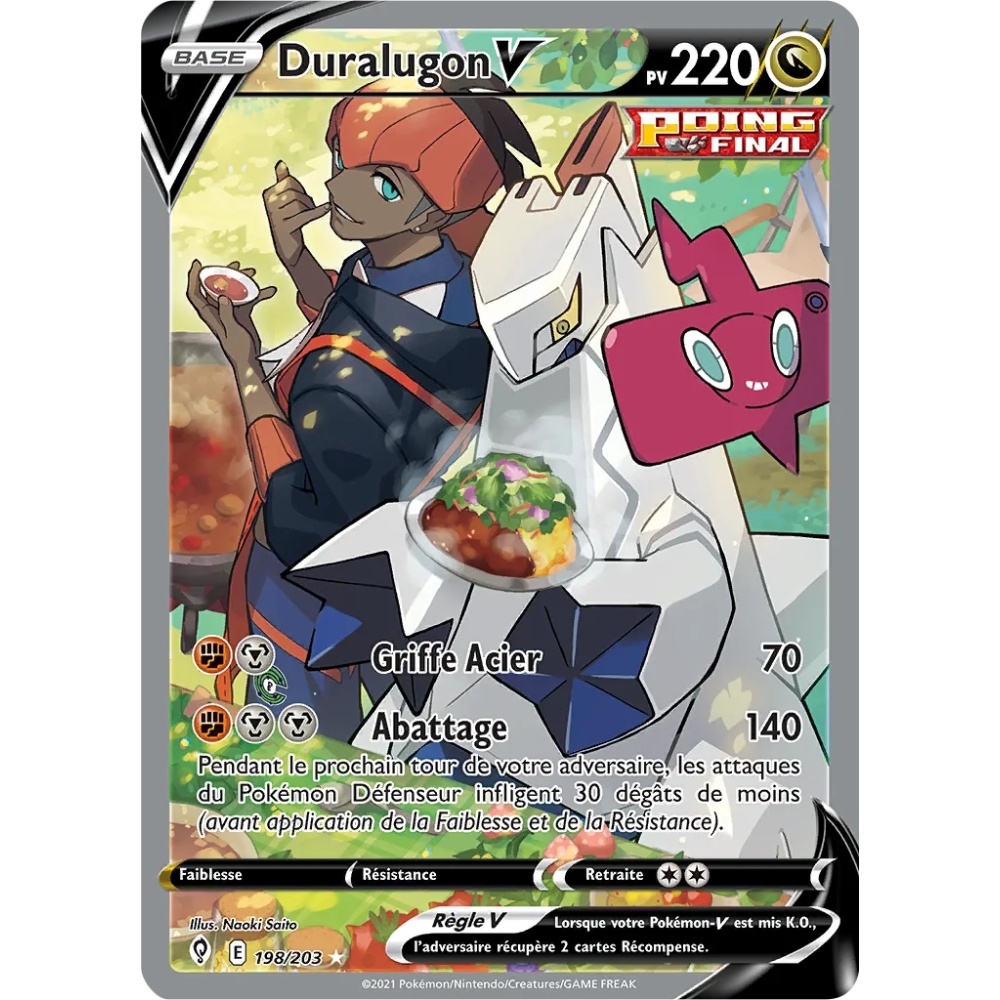 Duralugon 198/203 : Joyau Ultra rare de l'extension Pokémon Épée et Bouclier Évolution Céleste