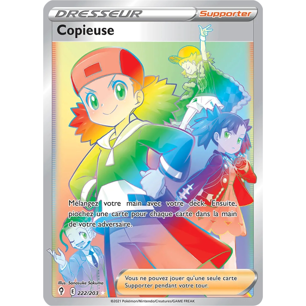 Carte Copieuse - Arc-en-ciel rare de Pokémon Épée et Bouclier Évolution Céleste 222/203