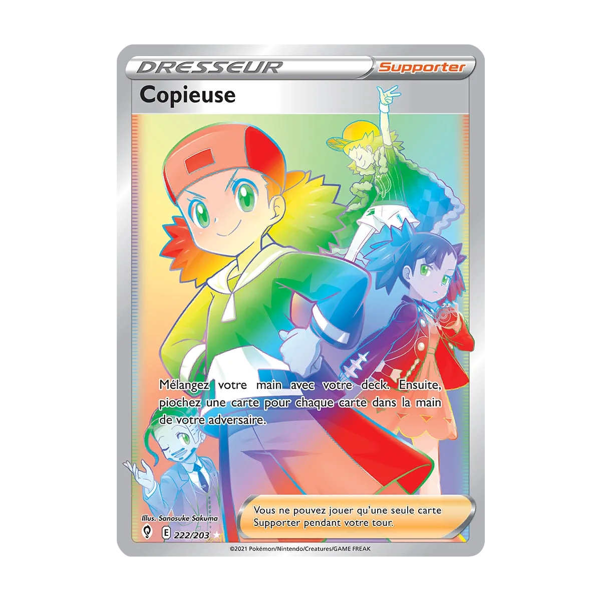 Carte Copieuse - Arc-en-ciel rare de Pokémon Épée et Bouclier Évolution Céleste 222/203