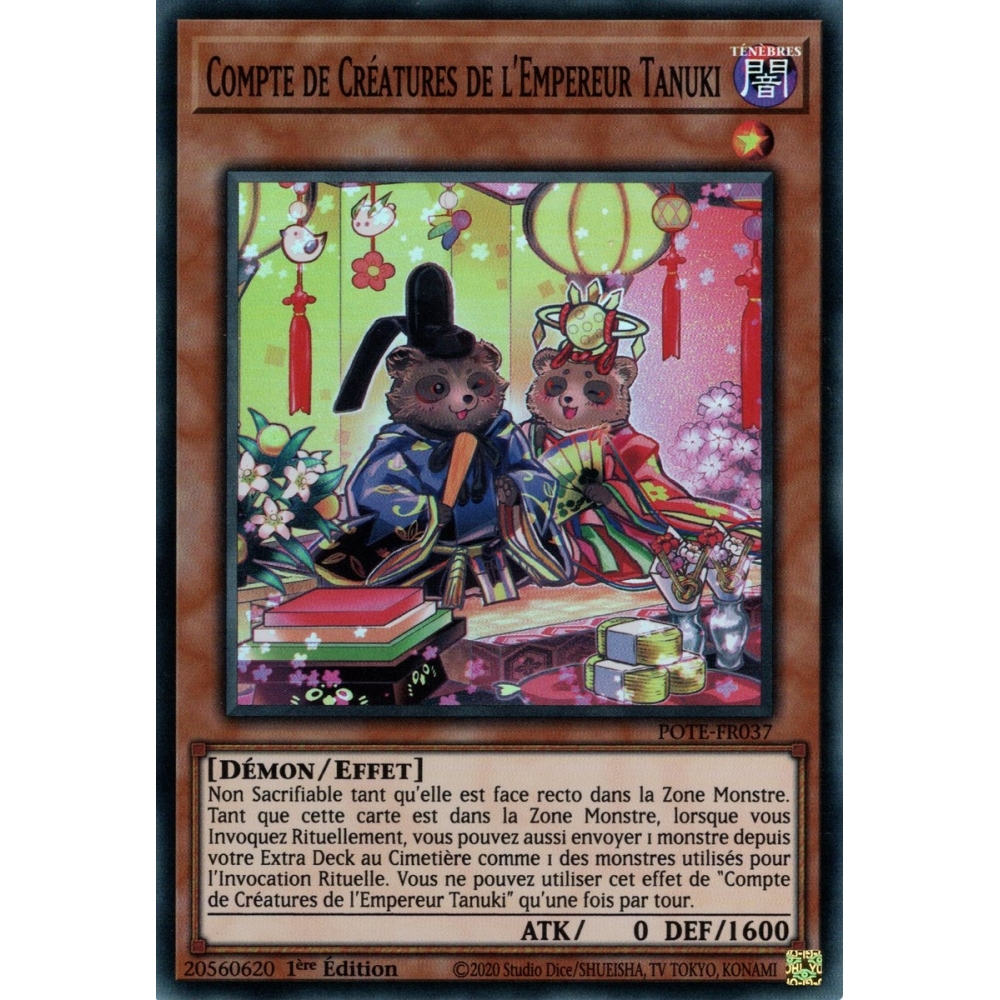 Compte de Créatures de l'Empereur Tanuki POTE-FR037