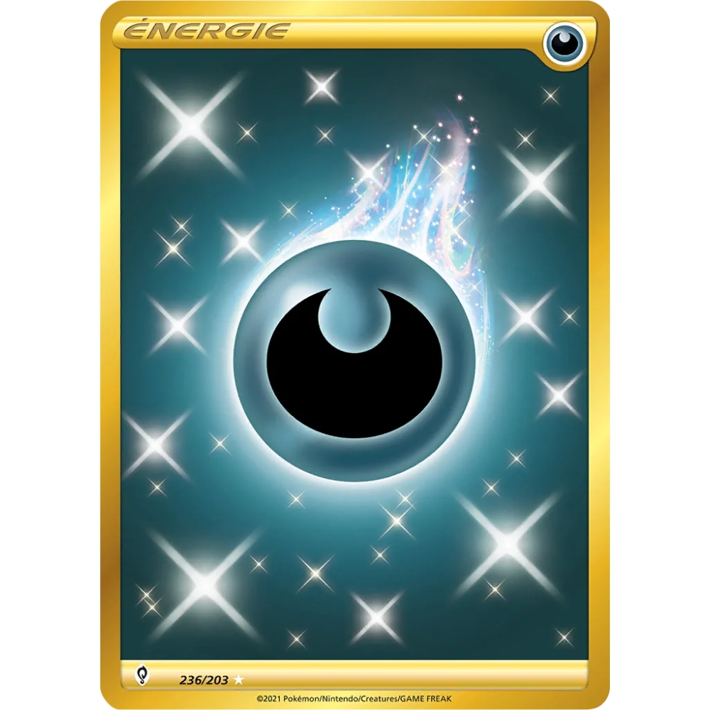 Carte Énergie  de base - Secrète rare de Pokémon Épée et Bouclier Évolution Céleste 236/203