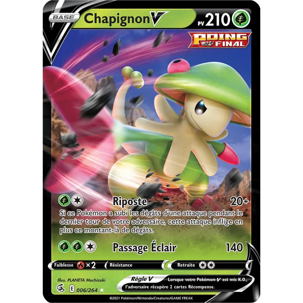 Chapignon 006/264Holographique rare V Épée et Bouclier Poing de Fusion