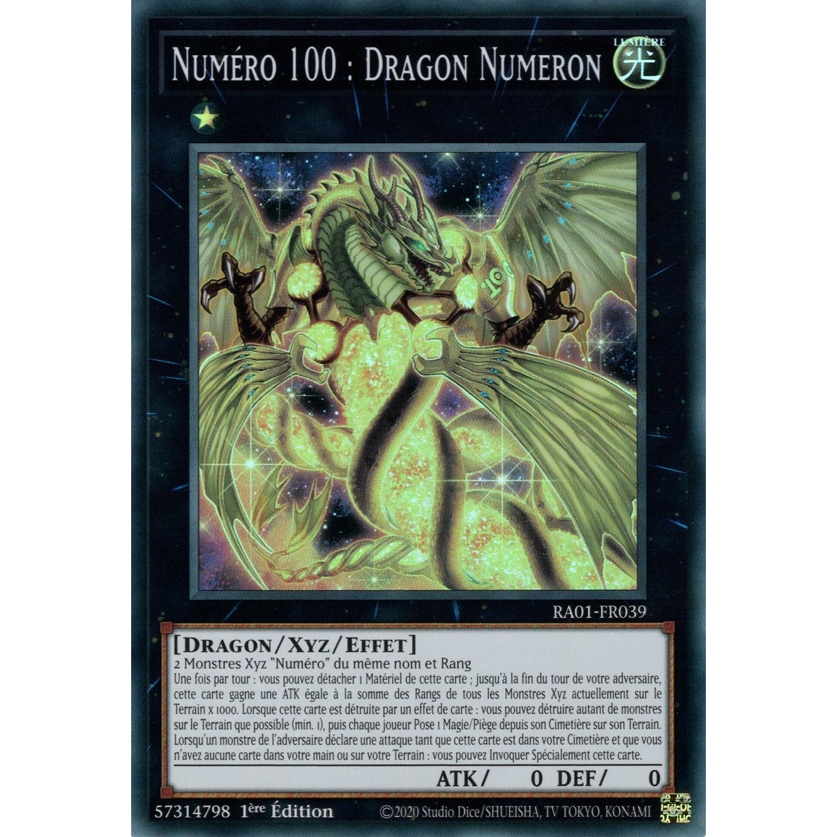 Numéro 100 : Dragon Numeron RA01-FR039