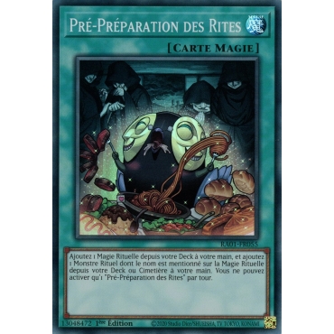 Pré-Préparation des Rites RA01-FR055