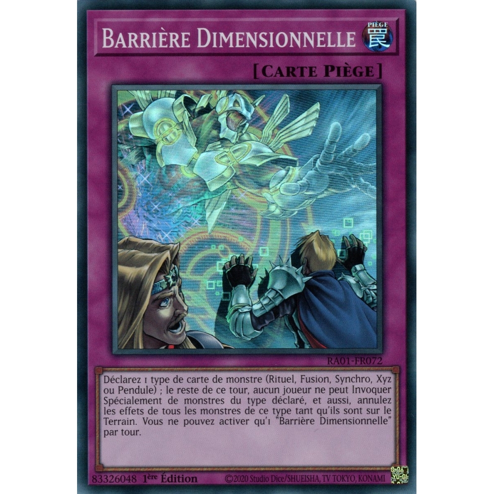 Barrière Dimensionnelle RA01-FR072