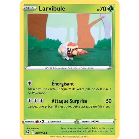 Larvibule 018/264 Brillante Épée et Bouclier Poing de Fusion