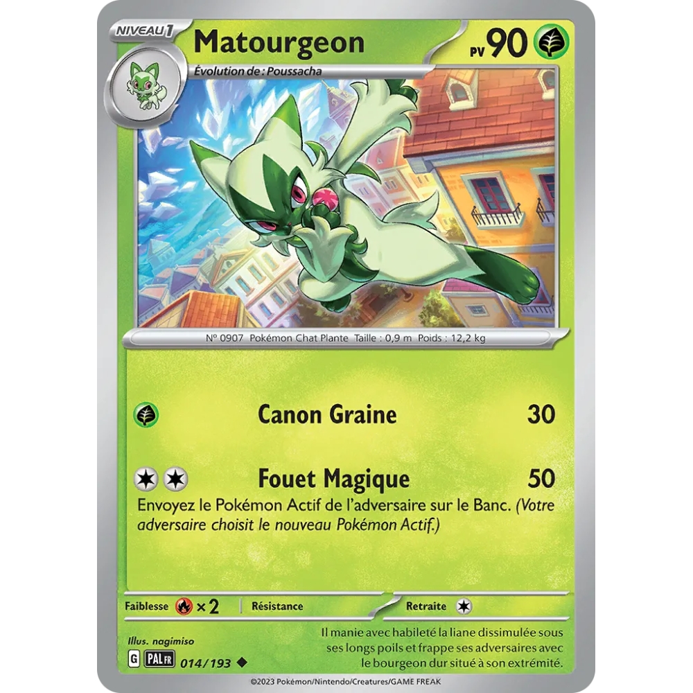 Matourgeon 014/193 : Joyau Peu commune (Brillante) de l'extension Pokémon Écarlate et Violet Évolutions à Paldea