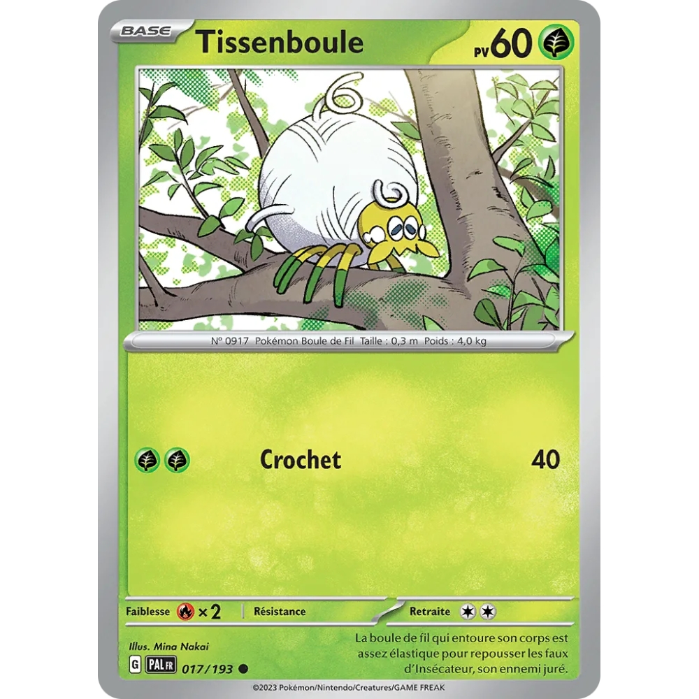 Tissenboule 017/193 : Joyau Commune (Brillante) de l'extension Pokémon Écarlate et Violet Évolutions à Paldea