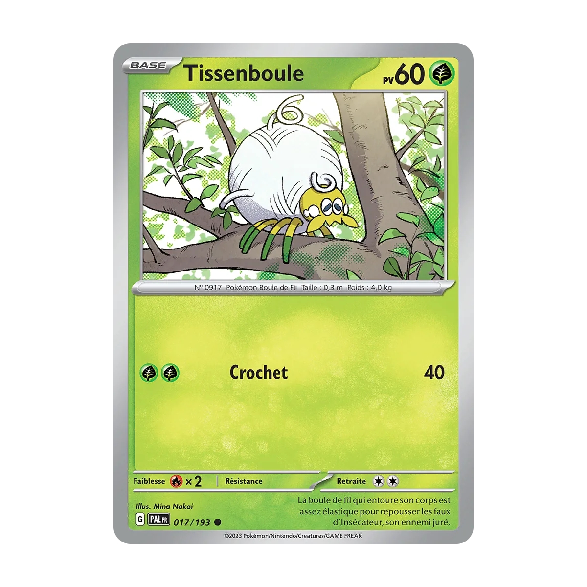 Tissenboule 017/193 : Joyau Commune (Brillante) de l'extension Pokémon Écarlate et Violet Évolutions à Paldea