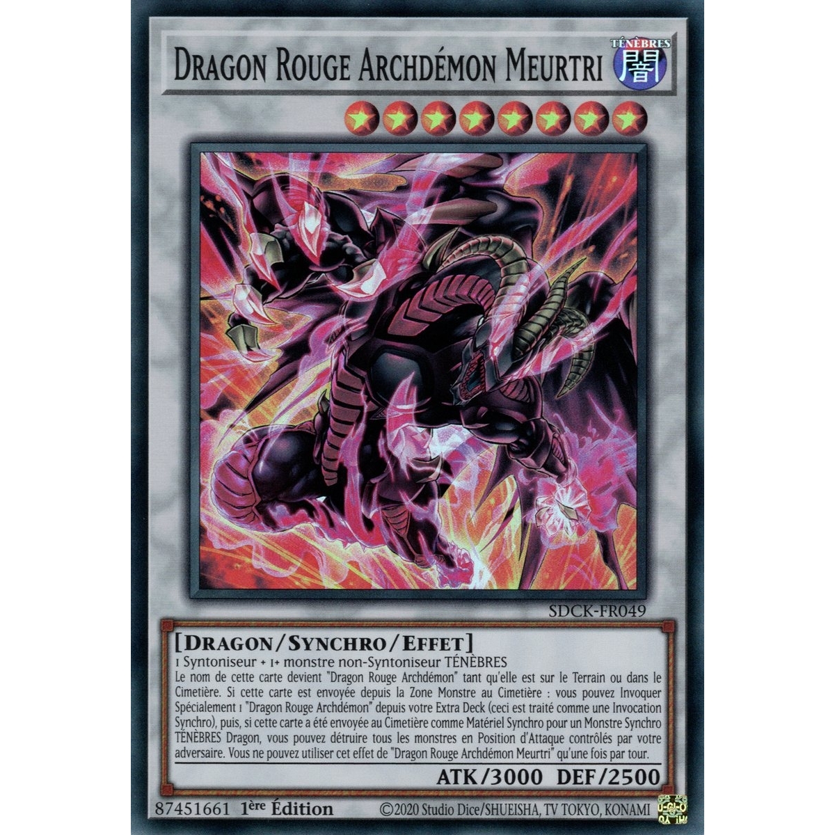 Dragon Rouge Archdémon Meurtri SDCK-FR049