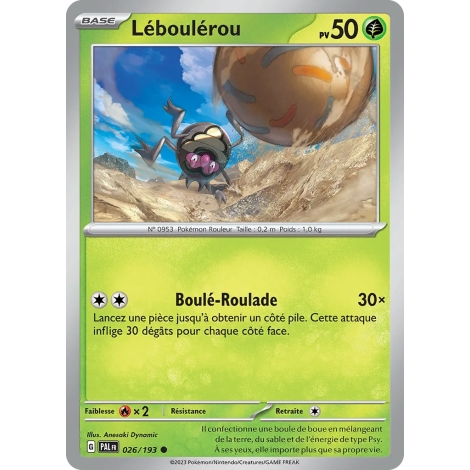 Léboulérou 026/193 : Joyau Commune (Brillante) de l'extension Pokémon Écarlate et Violet Évolutions à Paldea