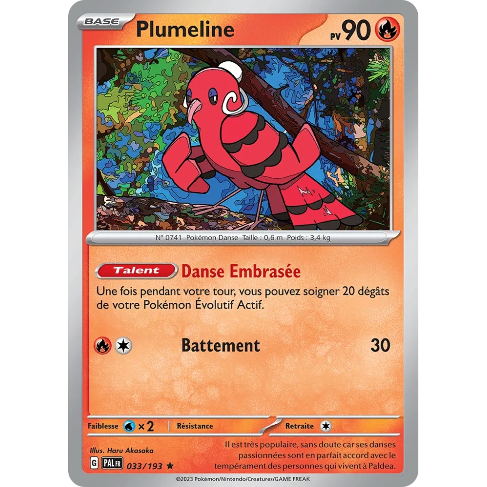 Plumeline 033/193 Pokémon Écarlate et Violet Évolutions à Paldea