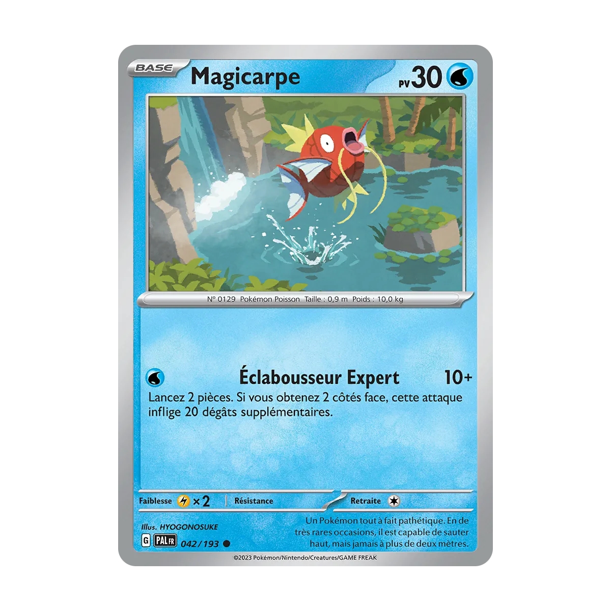 Magicarpe 042/193 : Joyau Commune (Brillante) de l'extension Pokémon Écarlate et Violet Évolutions à Paldea