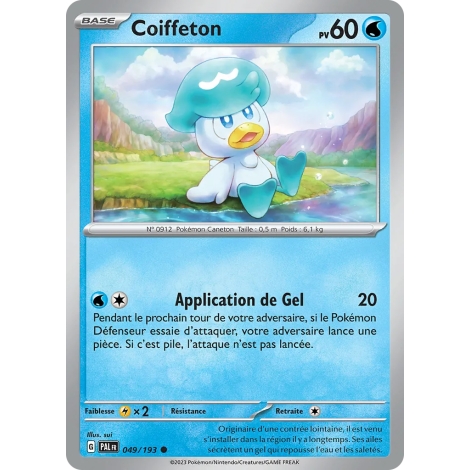 Coiffeton 049/193 : Joyau Commune (Brillante) de l'extension Pokémon Écarlate et Violet Évolutions à Paldea