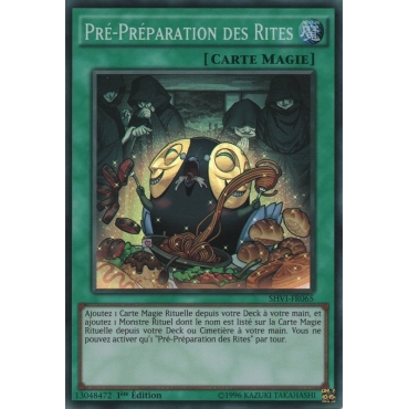 Pré-Préparation des Rites SHVI-FR065