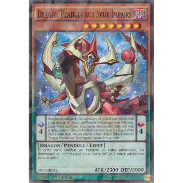 Dragon Pendule aux Yeux Impairs SP15-FR012