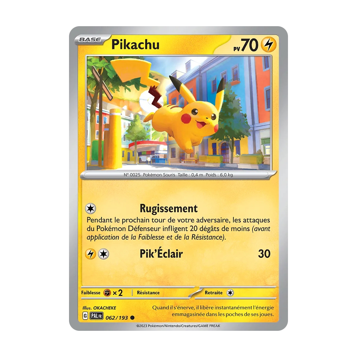 Carte Pikachu - Commune (Brillante) de Pokémon Écarlate et Violet Évolutions à Paldea 062/193