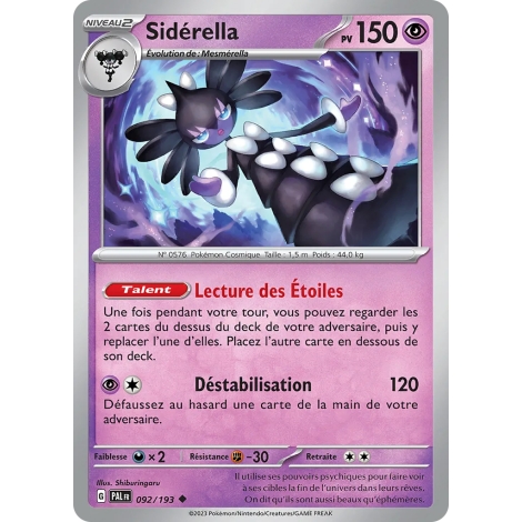 Sidérella 092/193 Brillante Écarlate et Violet Évolutions à Paldea