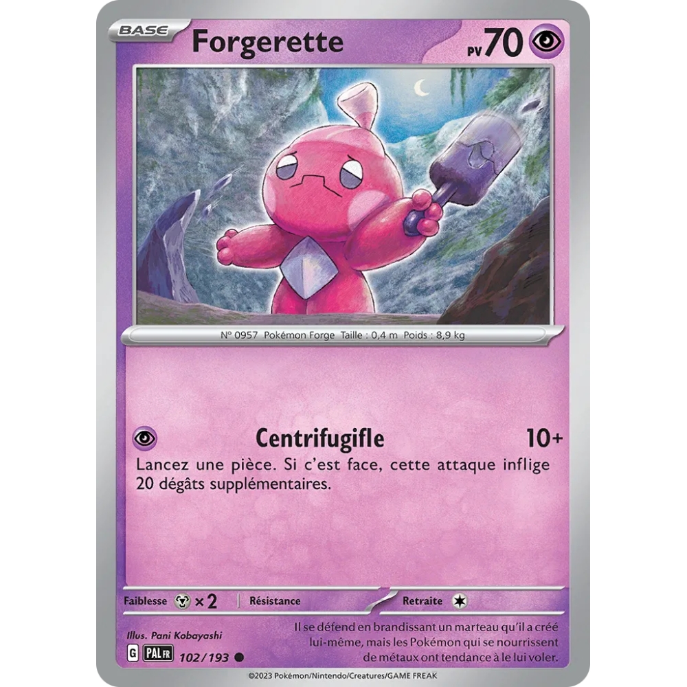 Carte Forgerette - Commune (Brillante) de Pokémon Écarlate et Violet Évolutions à Paldea 102/193