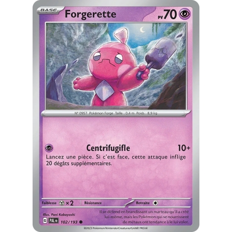 Carte Forgerette - Commune (Brillante) de Pokémon Écarlate et Violet Évolutions à Paldea 102/193