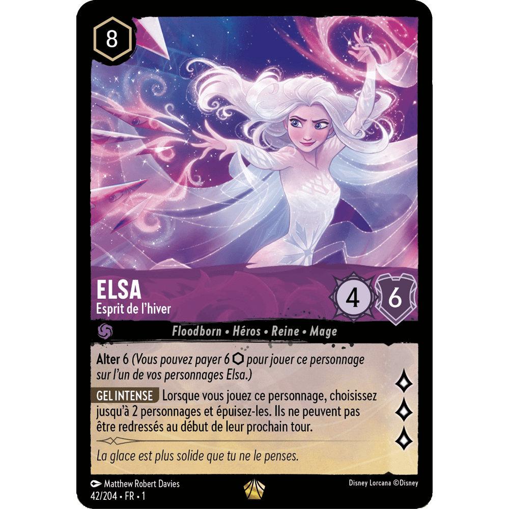 Elsa, carte Légendaire de Lorcana