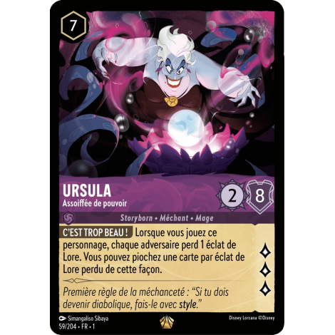 Ursula 59/204 : carte Lorcana