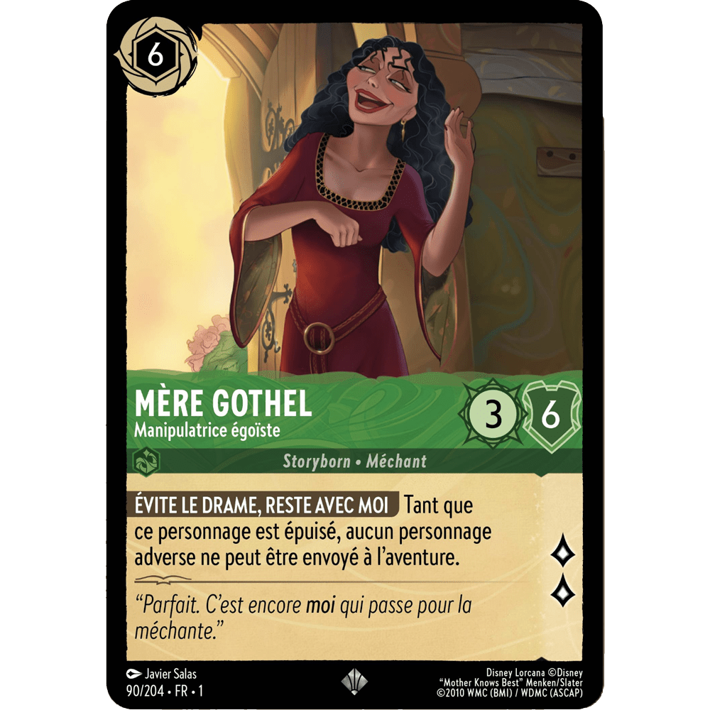 Mère Gothel 90/204 : carte Lorcana