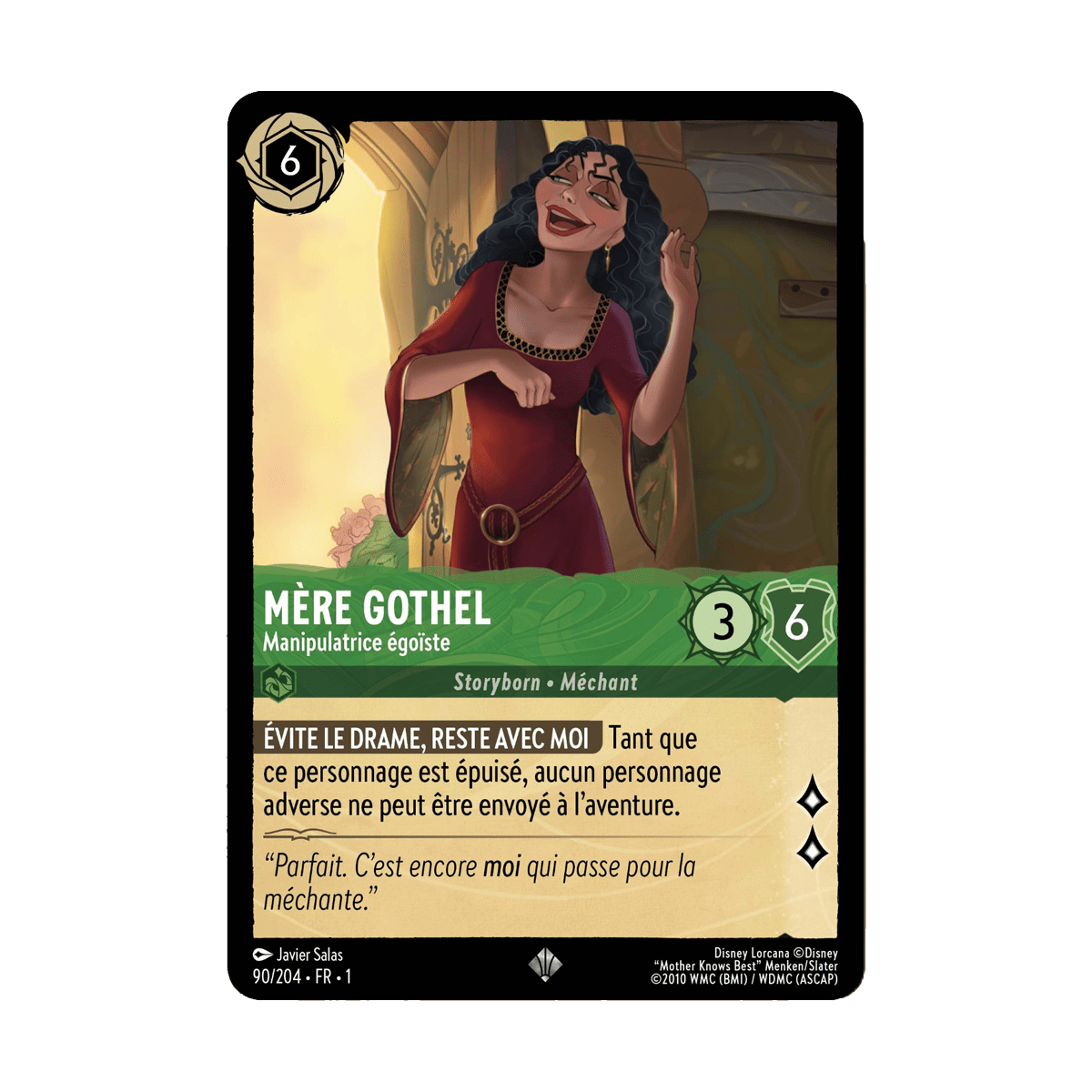 Mère Gothel 90/204 : carte Lorcana