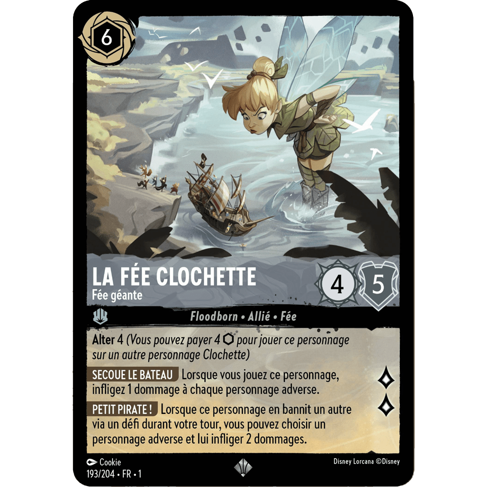 La Fée Clochette, carte Super Rare de Lorcana