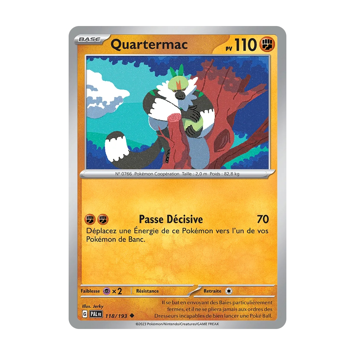 Quartermac 118/193 : Joyau Peu commune (Brillante) de l'extension Pokémon Écarlate et Violet Évolutions à Paldea