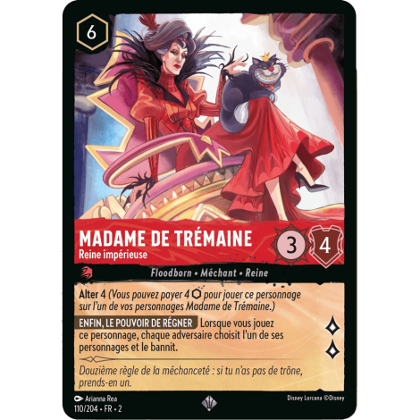 Madame de Trémaine 110/204 : carte Lorcana