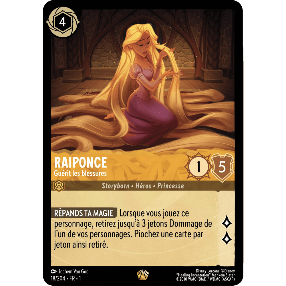 Raiponce 18/204 : carte Lorcana