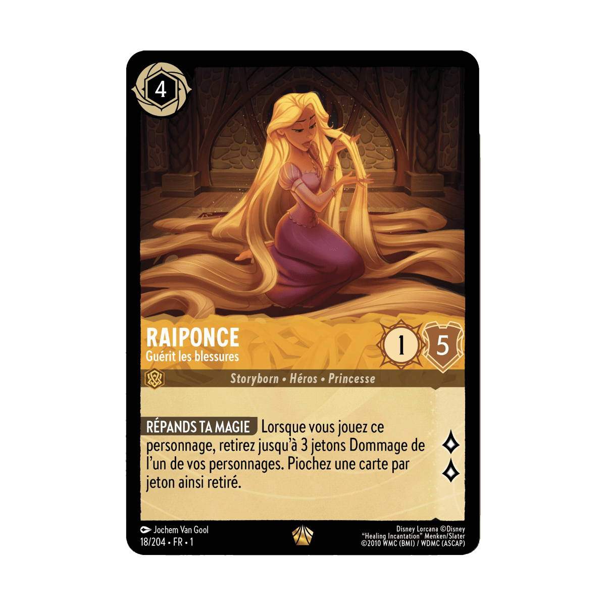 Raiponce 18/204 : carte Lorcana