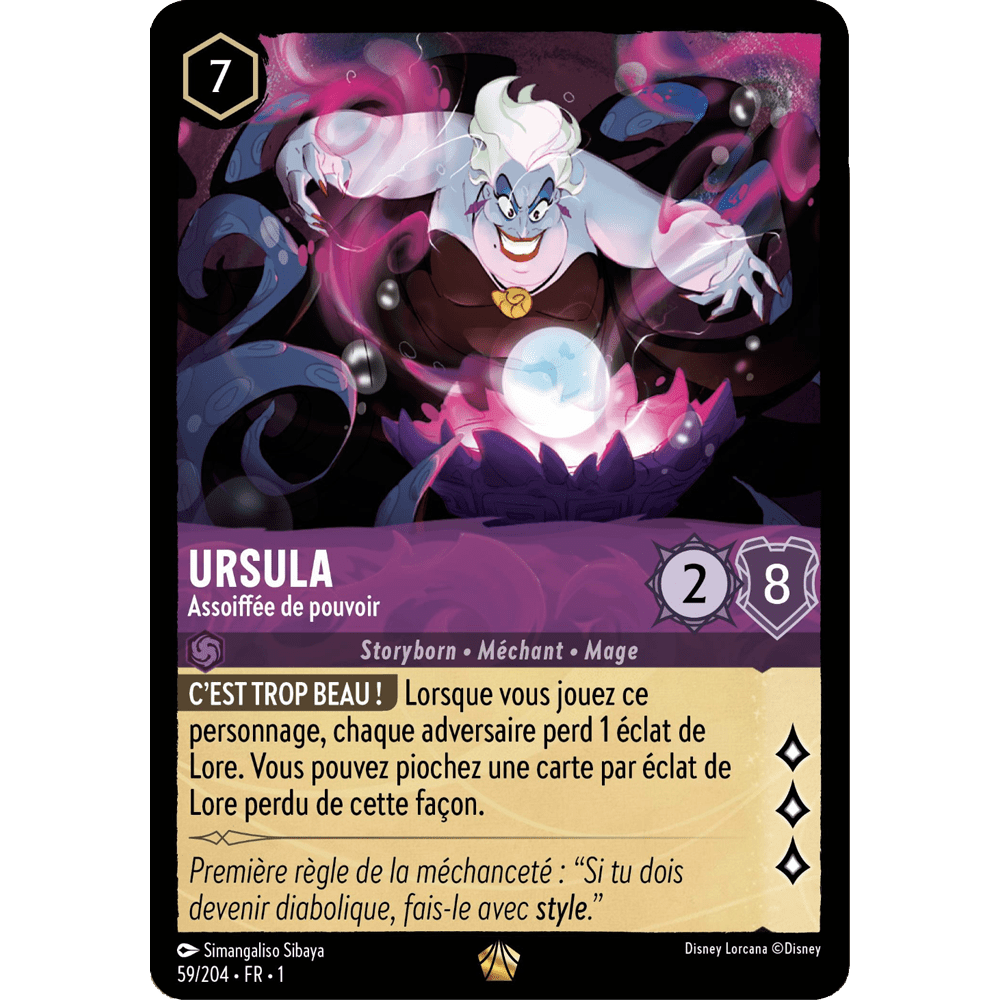 Ursula 59/204 : carte Lorcana