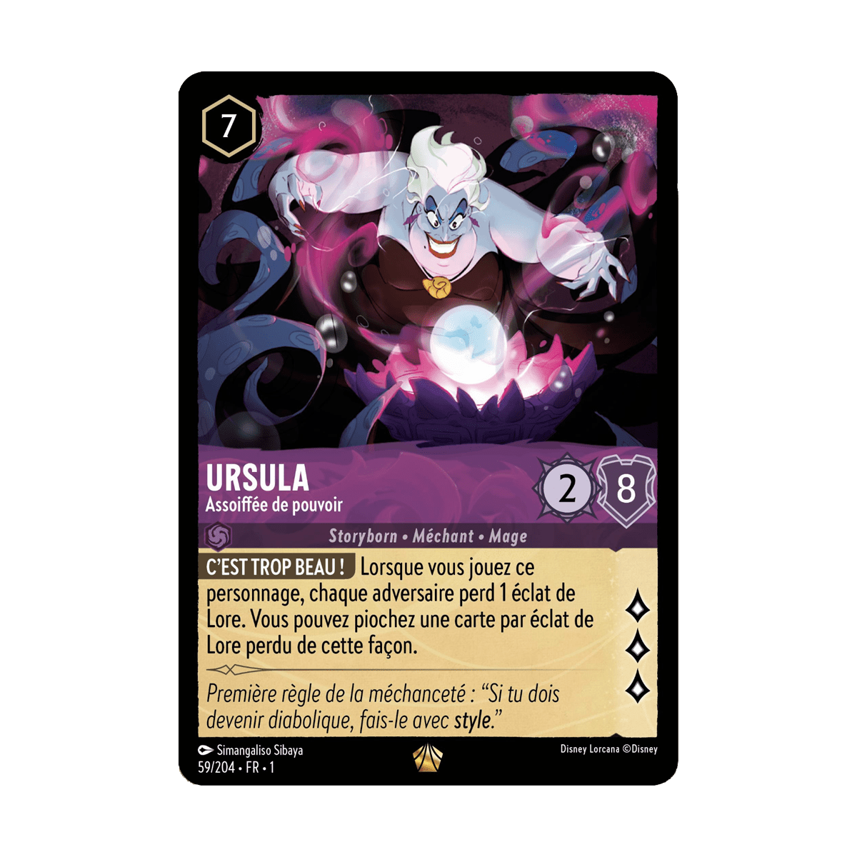 Ursula 59/204 : carte Lorcana