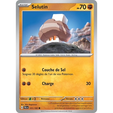 Carte Selutin - Commune (Brillante) de Pokémon Écarlate et Violet Évolutions à Paldea 121/193