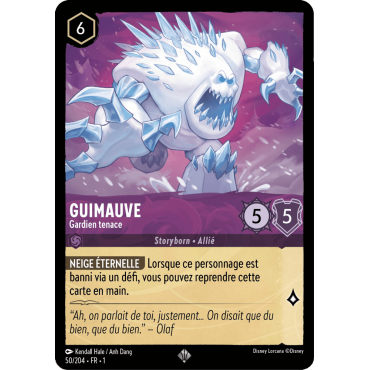 Guimauve, carte Super Rare de Lorcana