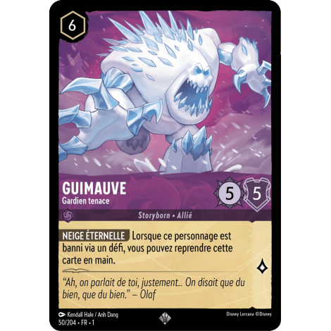 Guimauve, carte Super Rare de Lorcana