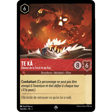 Te Ka, carte Super Rare de Lorcana