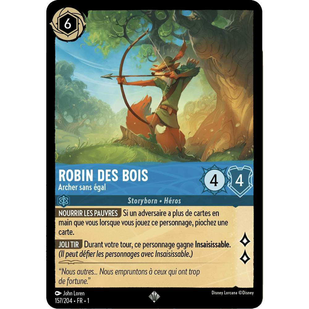 Robin des Bois 157/204 : carte Lorcana